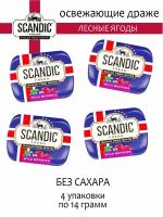 SCANDIC Освежающие драже Скандик Лесные Ягоды, 4 шт