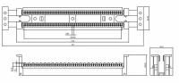 Hyperline 110C-50P 50-ти парный 110 блок без подставки