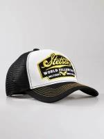 Бейсболка Бейсболка с сеточкой STETSON,Кепка TRUCKER CAP AMERICAN HERITAGE, Кепка Стетсон (черный / белый) мужская / женская