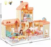 Игровой набор Коттедж Princess House с фигурками и аксессуарами 176 деталей, QC668-36A