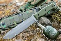 Нож выживания Survivalist X AUS-8 TacWash Green G10