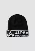 шапка ALPHA INDUSTRIES Цвет: черный/белый Размер: One size