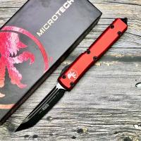 Нож складной MicroTech MCT1231RD Ultratech, Tanto M390 Blade, Red Handle