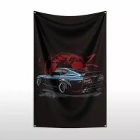 Флаг плакат баннер JDM Nissan 240Z Fairlady Datsun Ниссан