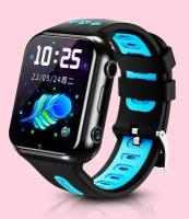 Смарт часы детские Smart Baby Watch W5 PRO 4G, Wi-Fi, 4-х Ядерный процессор, экран 1,83 дюйма, 2 камеры/Детские смарт часы с кнопкой SOS/Умные часы для детей с GPS/Детские часы с видеозвонком/Детские часы телефон (голубые)