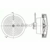 Звуковой сигнал, BOSCH 0 320 223 025 (1 шт.)