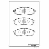 Колодки Тормозные, Передние Kashiyama арт. D1224M