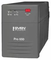 Источник бесперебойного питания SVEN Pro 650 650VA/390W LCD, USB, RJ-45 (2 EURO)