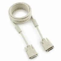 Кабель DVI-D single link Cablexpert, 3.0м, 19M/19M, экран, феррит. кольца, пакет