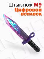 Деревянный штык-нож М9 Байонет PalisWood Цифровой всплеск / M9 Bayonet тренировочный Words of standoff