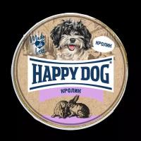 HAPPY DOG NATUR LINE для взрослых собак маленьких пород паштет с кроликом (125 гр х 10 шт)