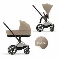 Коляска 2в1 Cybex Priam IV Rose Gold, цвет Cozy Beige