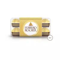 Ferrero Rocher молочный шоколад и лесной орех, 200 г, пластиковая коробка, 16 шт. в уп