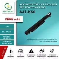 A41-K56 Аккумулятор для ASUS K46 K46C K46CA K46CM K56 K56CA K56CM S46C S56C R505CA A32-K56 A42-K56