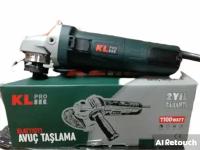 Профессиональная ушм (болгарка) KL PRO KLAT 11511 c регулировкой оборотов 1100 w 125 mm