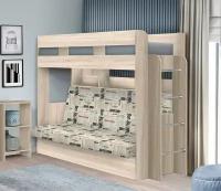 Кровать двухъярусная с диваном Фабрика версаль
