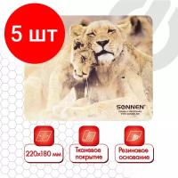 Коврик Unitype для мыши SONNEN LIONS - (5 шт)