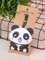 Бирка адресная для багажа на чемодан, сумку Baby panda