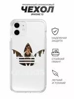 Чехол на IPhone 12, Слово Пацана Вова Адидас логотип