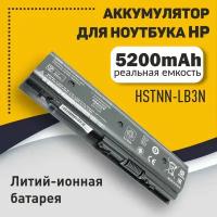 Аккумуляторная батарея для ноутбука HP DV6-7000 DV6-8000 (HSTNN-LB3N) 5200mAh OEM черная