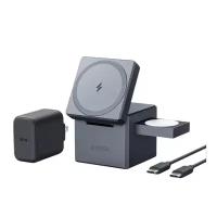 Anker 3-in-1 Cube with MagSafe (Y1811) black беспроводная зарядка для apple