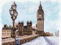 Канва/ткань с рисунком Матренин посад №07 28 см х 37 см 1531 "Лондон"