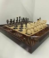 Набор 3в1 ручной работы /нарды шахматы шахматы резные 60х60