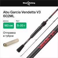 Спиннинг для рыбалки Abu Garcia Vendetta V3 602ML 5-20гр, 183 см, для ловли окуня, щуки, судака, жереха, удилище спиннинговое