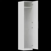 Шкаф для одежды Eksa/Berga c полкой и 2-мя штангами, ШхГхВ 50х60х236 см, белый