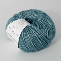 Пряжа для вязания Katia Concept Cotton-Metino цвет 126 зеленый