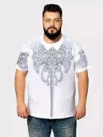 Футболка мужская Меч орнамент PLUS Size 5XL