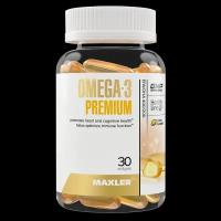 Омега-3 Премиум Maxler Omega-3 Premium 30 шт (USA)