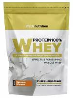 Специализированный пищевой продукт для питания спортсменов Вэй протеин 100% (Whey protein 100%) пакет 0,9 кг со вкусом Печенье карамель