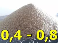 Кварцевый песок для фильтров бассейнов, фракция 0,4-0,8, 20кг