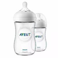 Philips AVENT Бутылочка для кормления Natural SCF033/27, 260 мл, 2 шт, с 1 месяцев