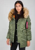 куртка ALPHA INDUSTRIES Цвет: зеленый Размер: XS