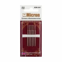 Иглы для шитья ручные Micron KSM-507 гобеленовые 6 шт. в блистере 20