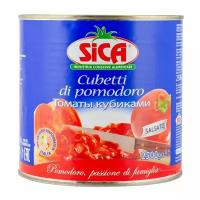 Томаты кубиками 2,5 кг Cubettato di pomodoro SICA, 1 шт