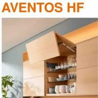 Подъемный механизм Blum AVENTOS HF 22/38 складной, светло-серые заглушки