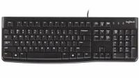 Клавиатура Logitech K120, мембранная, проводная, USB, черный (920-002583) Английская раскладка!