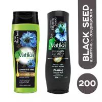 Dabur Vatika Комплект шампунь и кондиционер с черным тмином "Сила и блеск" (Black Seed) по 200 мл