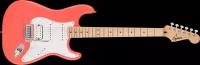 FENDER Электрогитара SQUIER SONIC STRAT HSS MN Tahitian Coral, цвет коралловый