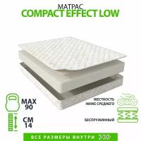 Матрас Compact Effect Low 190х140, двусторонний с одинаковой жесткостью, пенополиуретан