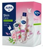 Подарочный набор AURA SKIN CARE Крем-гель для душа Сливочная ваниль и пион 250 мл + detox крем для рук тонизирующий 75 мл 4752171018891