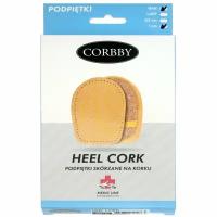 Подпяточник 1 см. CORBBY HEEL Cork, из натуральной кожи и пробки. (Мужской)