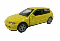 Модель машины 1:38 Honda Civic EG6 желтый Welly 43813