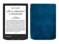 Электронная книга PocketBook 634 Verse Pro, синий с обложкой ReaderONE Blue