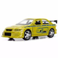 Машинка Jada Toys: 2002 Митсубиси Лансер ЭВО VII 1:32 (2002 Mitsubishi Lancer EVO VII 1:32) Форсаж (The Fast and the Furious) (99789) 12 см