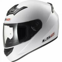 Мотошлем интеграл LS2 FF352 Rookie Solid White, XXL