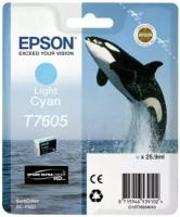 Картридж Epson C13T76054010 (T7605) светло-голубой